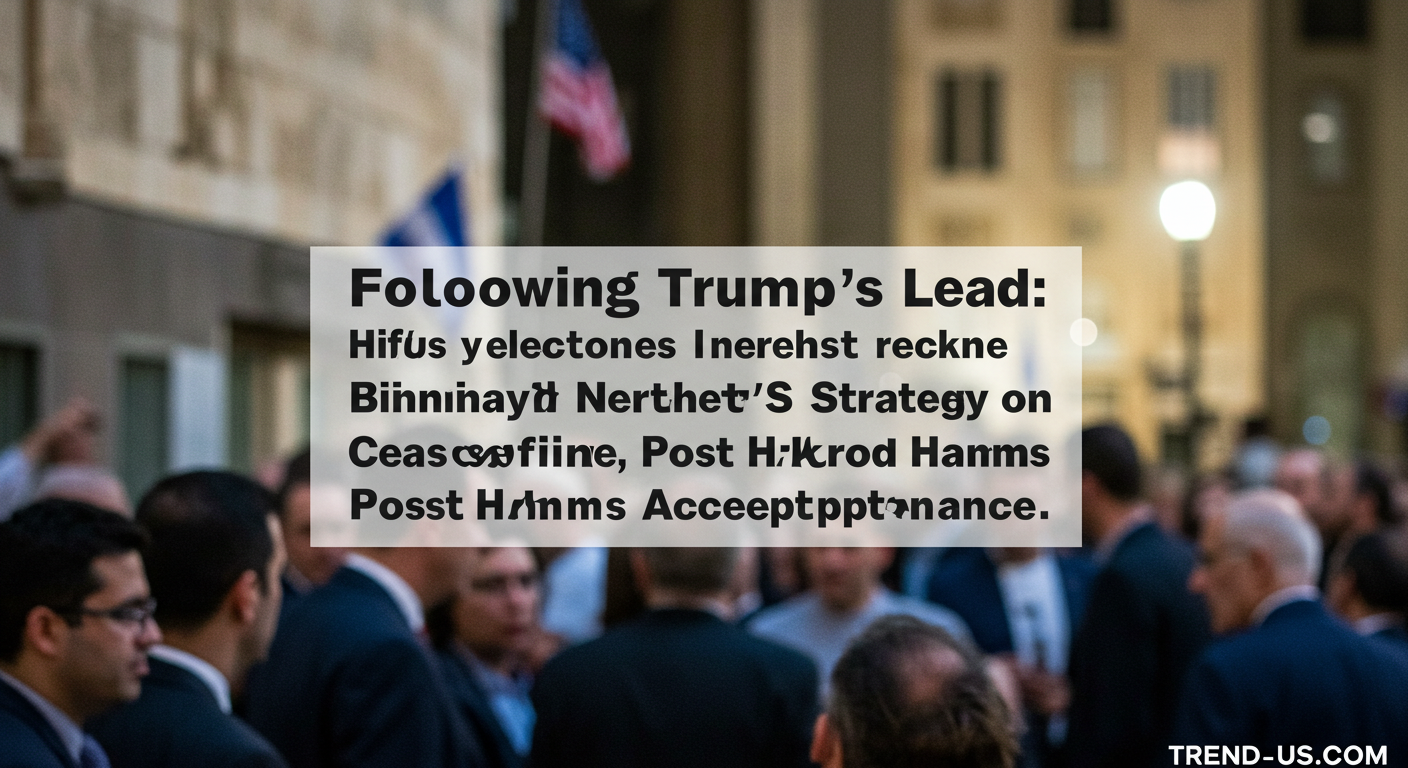 Following Trump’s Lead: Netanyahu’s New Strategy on Ceasefire Post-Hamas Acceptance